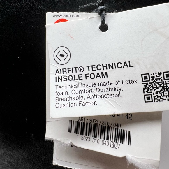 Zara Leather Tall Riding Pull-on Boots Black Size US 6 - Picture 9 of 12